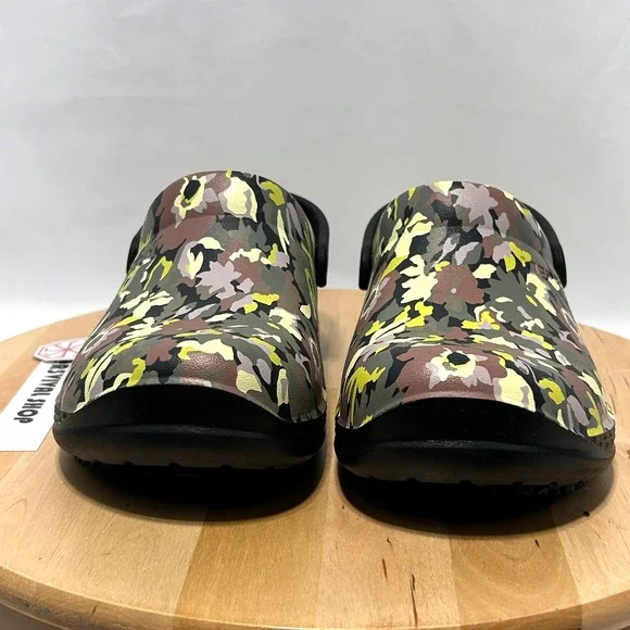 Merrell Encore Service Pro Women's Green Floral Slip On Clogs - Size W9 - Picture 4 of 10